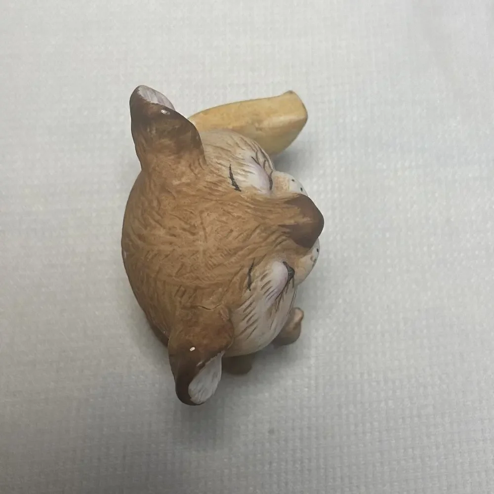 HOMCO Porcelain Figurine Mouse With Cheese No. 5601 3.5” Vintage